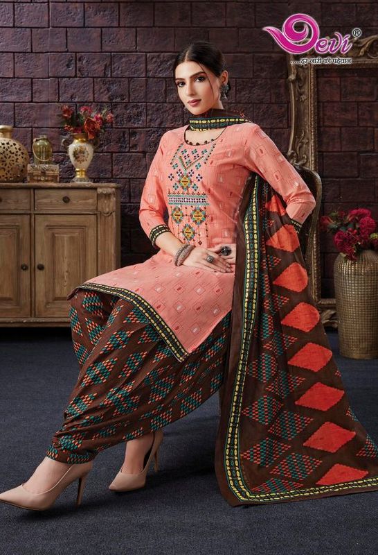 Devi Lizza Indo Cotton Designer Readymade Collection